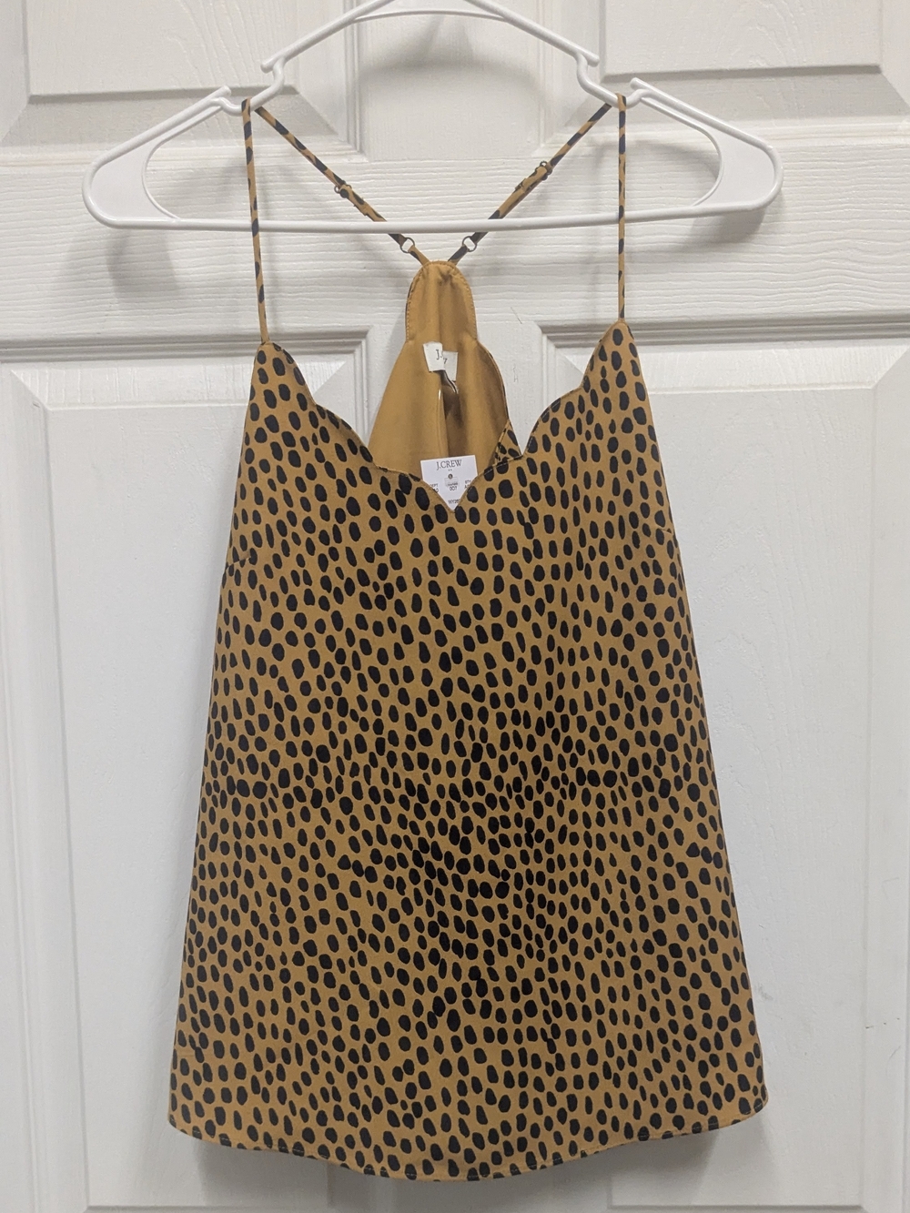  J.Crew Factory Leopard Scalloped Cami Top (Item AO913)